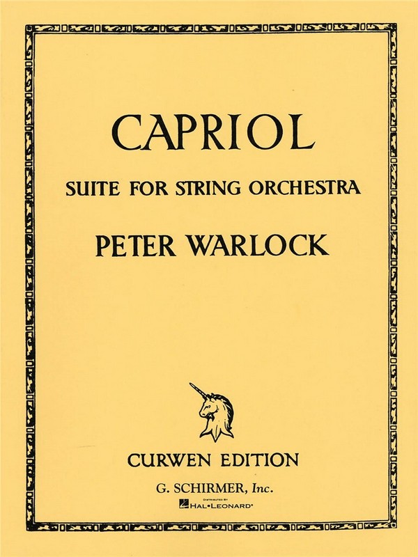 Capriol - Suite  for string orchestra  score and parts (5-5-3-3-3)