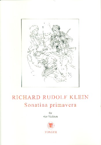 Sonatina Primavera  für 4 Violinen  Partitur und Stimmen