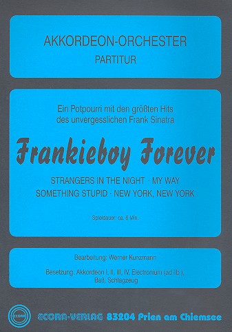 Frankieboy forever Potpourri  für Akkordeonorchester  Partitur