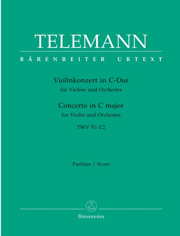 KONZERT G-DUR TWV51:D10&nbsp;&nbsp;FUER VIOLINE UND ORCHESTER&nbsp;&nbsp;PARTITUR