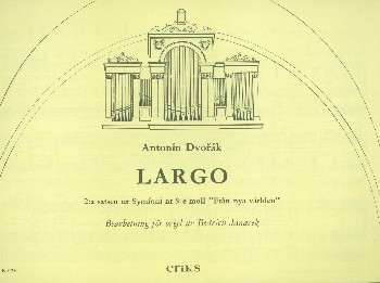 Largo from Symphony no.9   for organ  