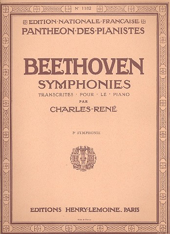 Symphonie no.3 op.55 &nbsp;&nbsp;pour piano&nbsp;&nbsp;