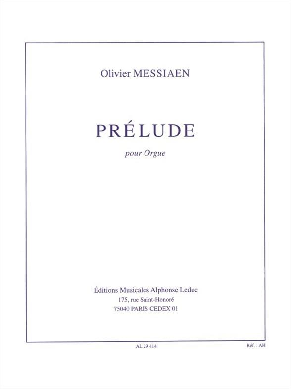 Prélude  pour orgue  
