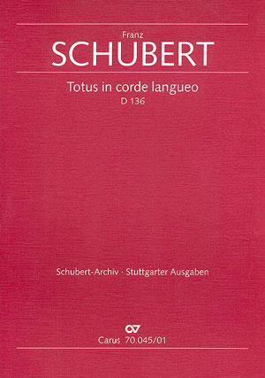 TOTUS IN CORDE LANGUEO D136&nbsp;&nbsp;OFFERTORIUM C-DUR FUER SOPRAN&nbsp;&nbsp;UND ORCHESTER,  PARTITUR