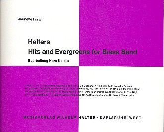 Halters Hits and Evergreens Band 1&nbsp;&nbsp;für Blasorchester&nbsp;&nbsp;Klarinette 1