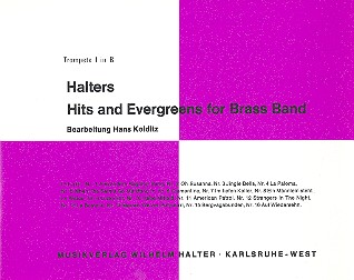 Halters Hits and Evergreens Band 1&nbsp;&nbsp;für Blasorchester&nbsp;&nbsp;Trompete 1