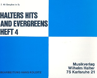 Halters Hits and Evergreens Band 4&nbsp;&nbsp;für Blasorchester&nbsp;&nbsp;Altsaxophon 2