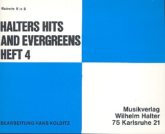 Halters Hits and Evergreens Band 4&nbsp;&nbsp;für Blasorchester&nbsp;&nbsp;Klarinette 2