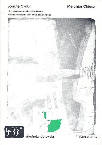 Sonate C-Dur für Salterio oder&nbsp;&nbsp;Hackbrett solo oder mit Gambe&nbsp;&nbsp;(Violoncello)