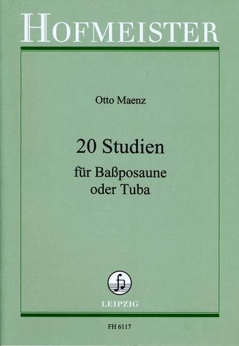 20 Studien  für Bassposaune (Tuba)  