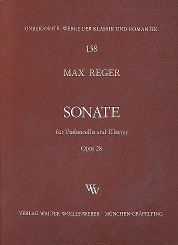 Sonate op.28&nbsp;&nbsp;für Violoncello und Klavier&nbsp;&nbsp;