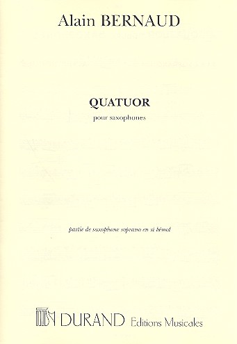 Quatuor pour saxophones&nbsp;&nbsp;saxophone soprano&nbsp;&nbsp;