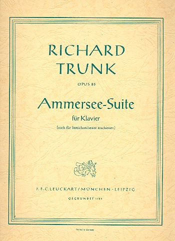 Ammersee-Suite op.85  für Klavier  