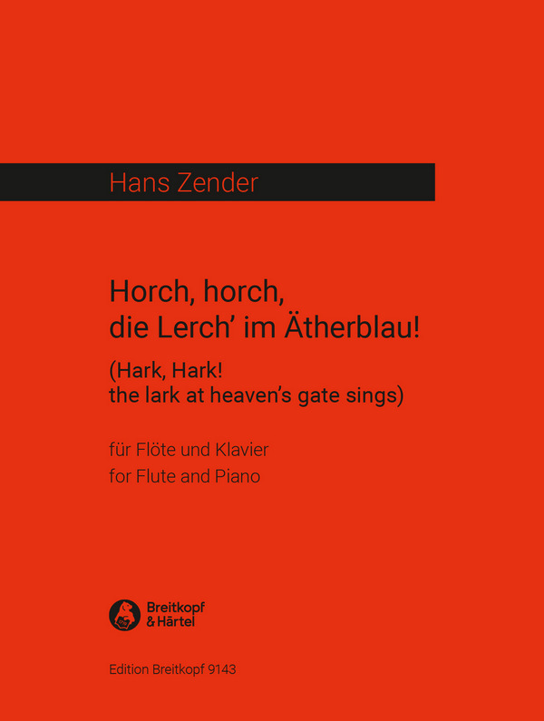 Horch horch die Lerch' im Ätherblau  für Flöte und Klavier  