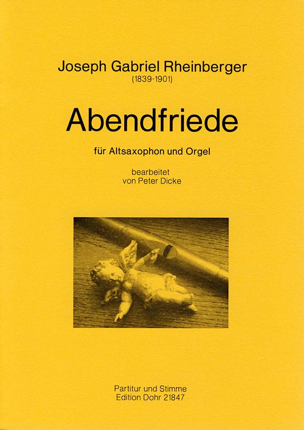 Abendfriede op.156,10&nbsp;&nbsp;für Altsaxophon und Orgel&nbsp;&nbsp;
