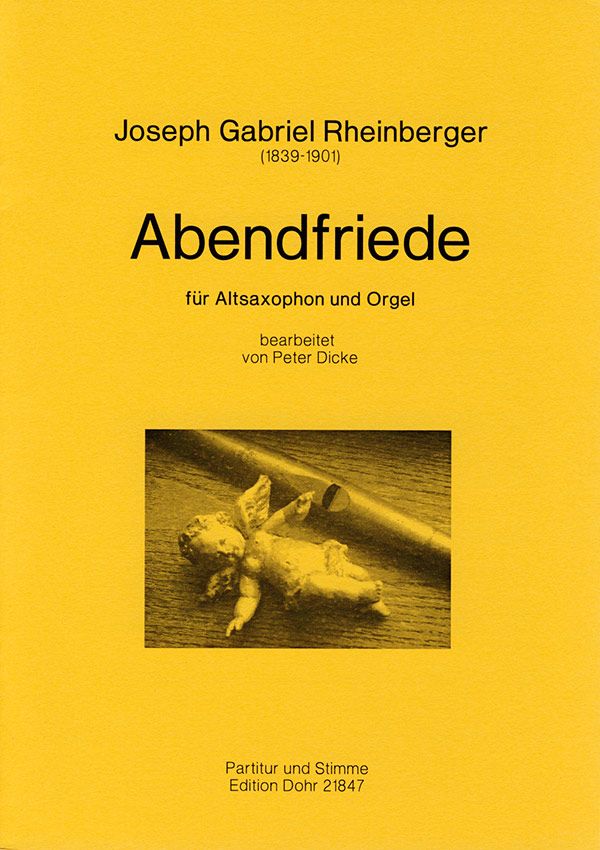 Abendfriede op.156,10  für Altsaxophon und Orgel  