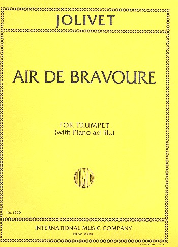 Air de bravoure  for trumpet in C and piano ad lib  