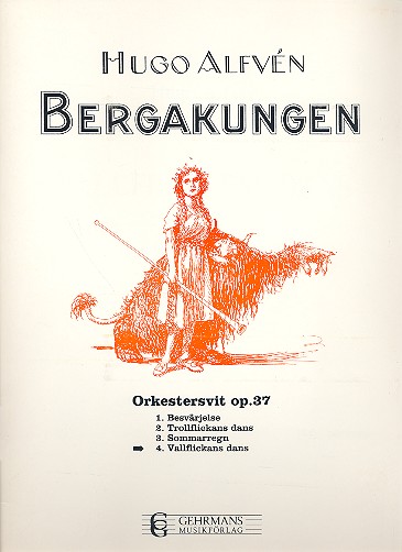 Vallflickans dans op.37,4 for  orchestra  score