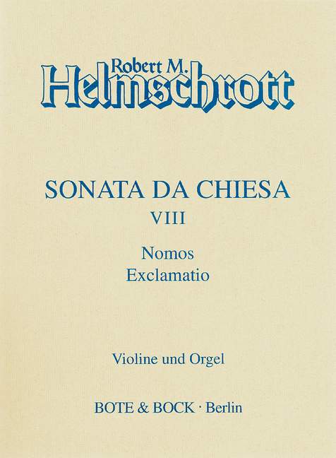 Sonata da chiesa Nr.8&nbsp;&nbsp;für Violine und Orgel&nbsp;&nbsp;