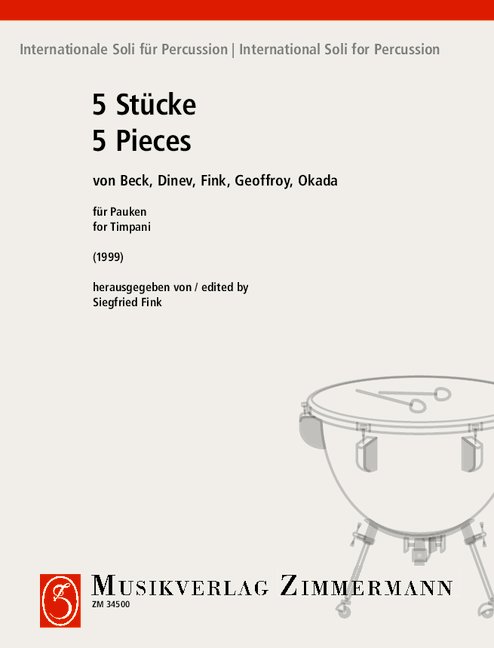 5 Stücke  für 4 Pauken (1 Spieler)  