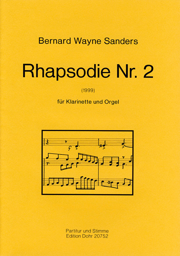 Rhapsodie Nr.2 für&nbsp;&nbsp;Klarinette und Orgel&nbsp;&nbsp;