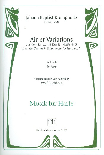 Air et variations B-Dur  für Harfe  