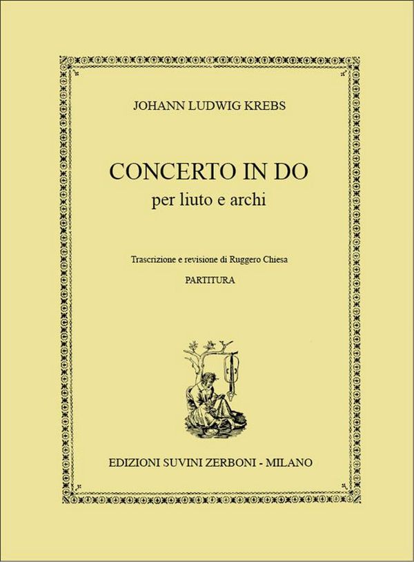 Concerto do maggiore  per liuto e archi  partitura