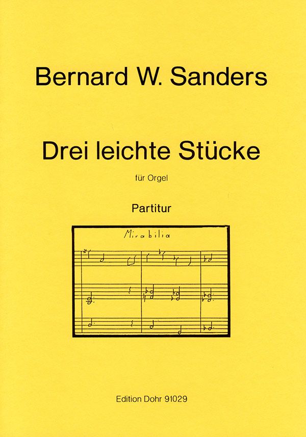 3 leichte Stücke&nbsp;&nbsp;für Orgel&nbsp;&nbsp;