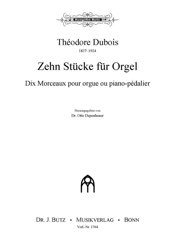 10 Stücke  für Orgel  