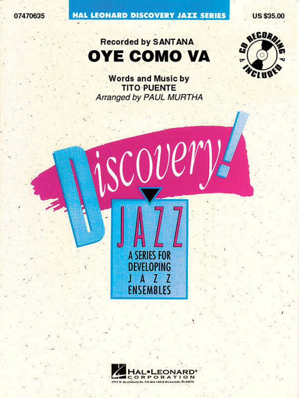 Oye como va: for jazz ensemble  score and parts  