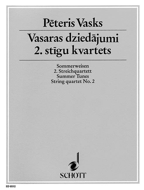 2. Streichquartett  für Streichquartett  Partitur und Stimmen