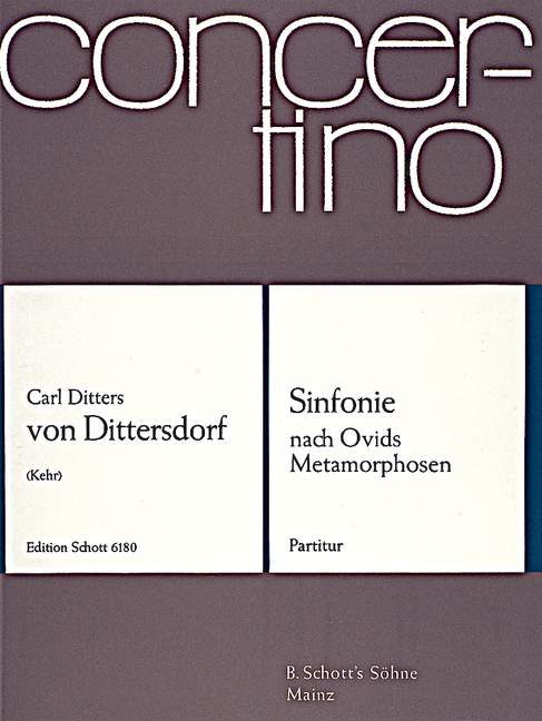 Sinfonie nach Ovids Metamorphosen  für Orchester  Partitur