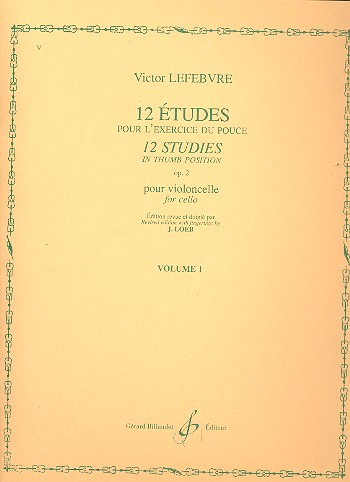 12 études op.2 vol.1 pour  violoncello  