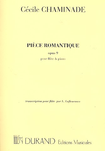 Pièce romantique op.9 pour flûte&nbsp;&nbsp;et piano&nbsp;&nbsp;