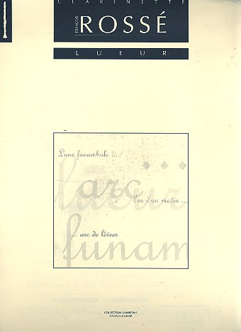 Lueur pour clarinette seule&nbsp;&nbsp;&nbsp;&nbsp;