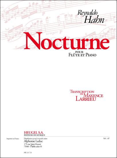 NOCTURNE POUR FLUTE ET PIANO  LARRIEU, MAXENCE, ARR.  