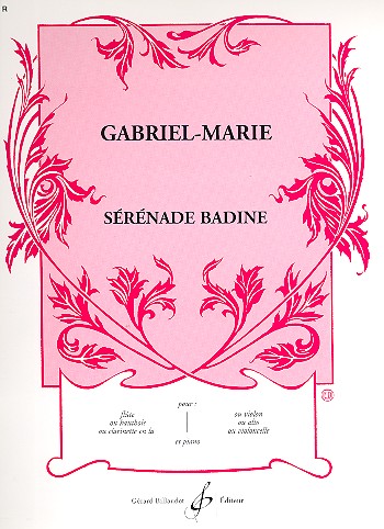 Serenade badine pour flûte (hautbois,&nbsp;&nbsp;clarinette, alto, violoncelle, violon) et piano&nbsp;&nbsp;