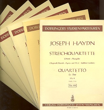 Streichquartette op.0 und op.1,1 bis op.1,6&nbsp;&nbsp;&nbsp;&nbsp;Studienpartituren-Set