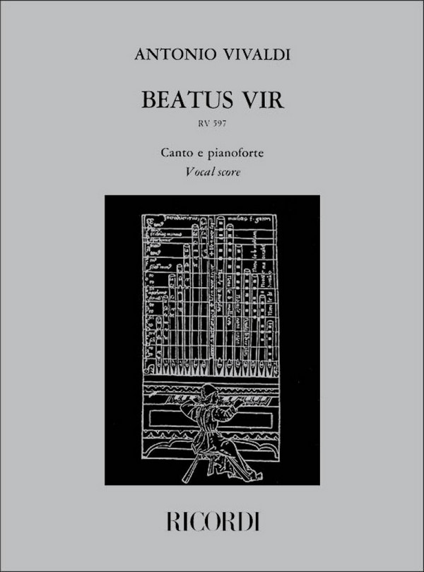 Beatus vir RV597 für  Gesang und Klavier  
