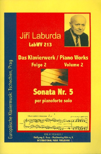 Sonate Nr.5 LABWV213&nbsp;&nbsp;für Klavier&nbsp;&nbsp;