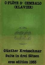 SUITE IN 3 SAETZEN FUER  FLOETE IN C UND CEMBALO (KLAVIER)  