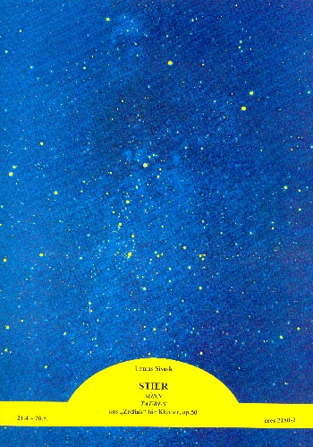 Zodiak op.50 Stier (21.4-20.5.)&nbsp;&nbsp;für Klavier&nbsp;&nbsp;