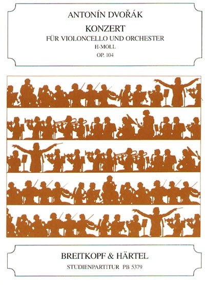 Konzert h-Moll op.104  für Violoncello und Orchester  Studienpartitur
