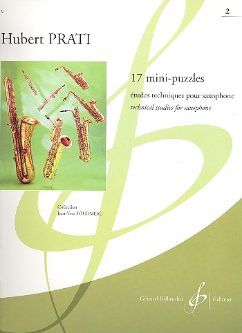 17 mini-puzzles études&nbsp;&nbsp;techniques vol.2 pour saxophone&nbsp;&nbsp;