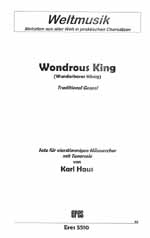WONDROUS KING FUER MAENNER-&nbsp;&nbsp;CHOR, SINGPARTITUR&nbsp;&nbsp;