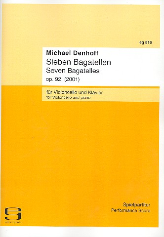 7 Bagatellen op.92 für Violoncello und  Klavier  