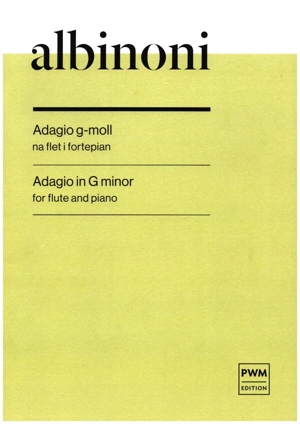 Adagio g-Moll  für Flöte und Klavier  