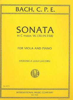 Sonata C major WQ136  for viola and piano  
