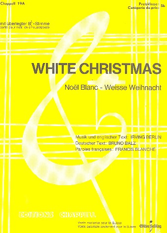 White Christmas: für Klavier&nbsp;&nbsp;mit B-Stimme und Text (dt/en/fr)&nbsp;&nbsp;