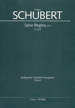 Salve Regina F-Dur D223&nbsp;&nbsp;für Sopran und Orchester&nbsp;&nbsp;Partitur